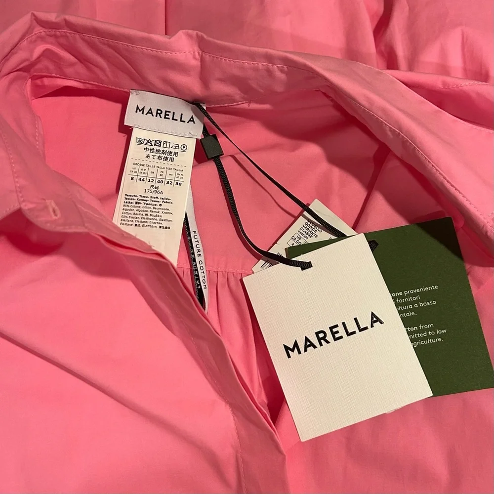 MARELLA Ebert Cotton Poplin 
Collared Shirt Dress - Picture 12 of 12